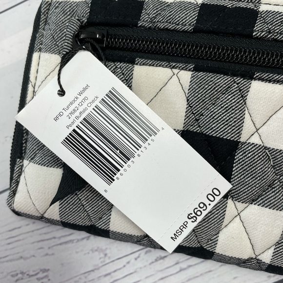 Vera Bradley Buffalo plaid wallet NEW - Picture 3 of 5